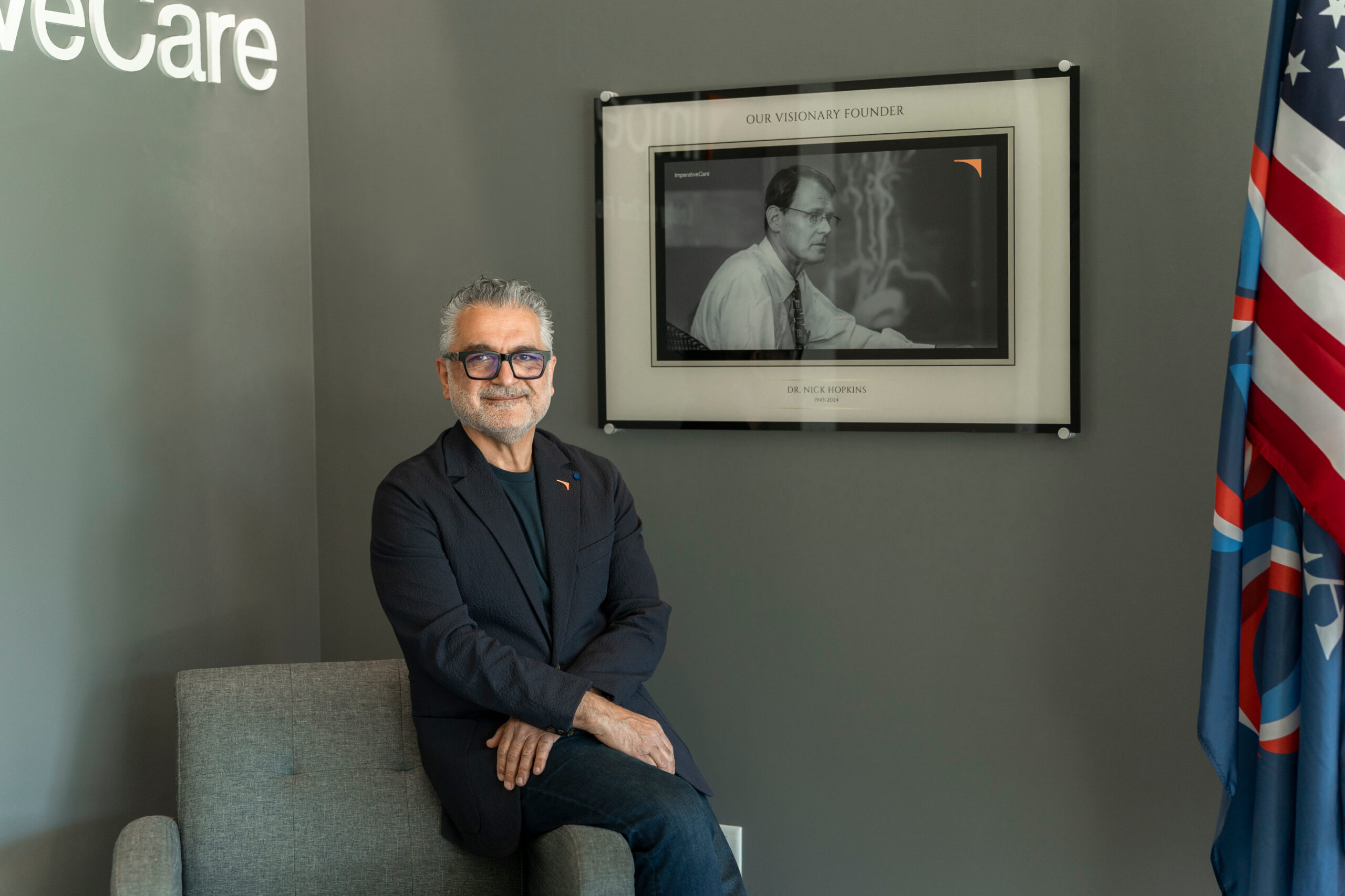 Fred Khosravi and Dr. L. Nelson Hopkins, co-founders of Imperative Care